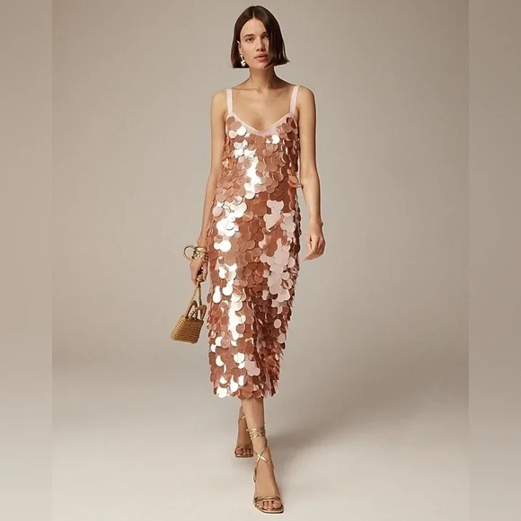 j crew sequin dress Collection Circle-sequin Midi Dress For Women